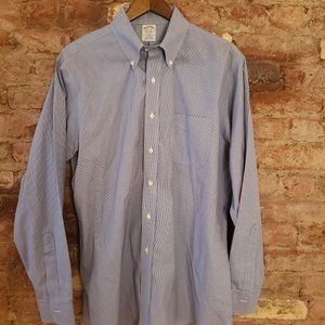 Brooks Brothers men's blue shirt 16 1/2 x35